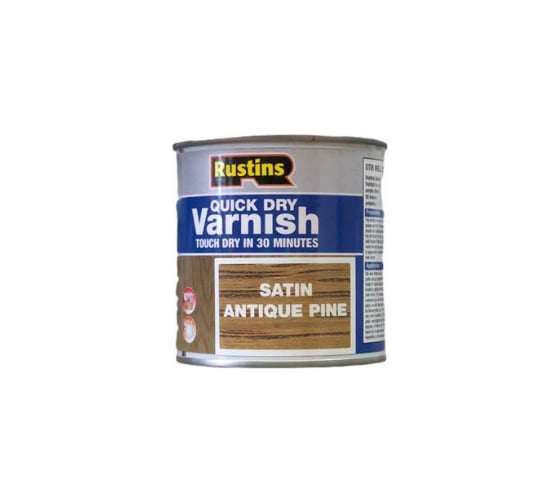 Быстросохнущий лак Rustins QD Varnish Satin Antique Pine античная сосна, 250 мл 1716 1