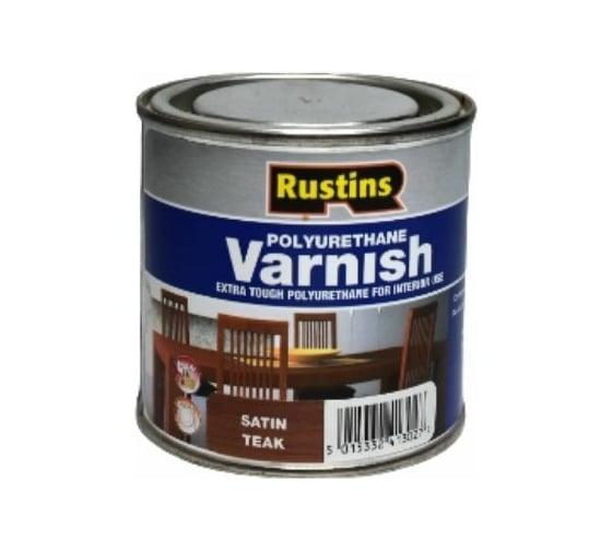 Полиуретановый лак Rustins Poly Varnish Satin Teak тик, полуматовый, 250 мл 3225