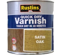 Быстросохнущий лак Rustins QD Varnish Satin Oak дуб, 1 л 1748