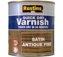 Быстросохнущий лак Rustins QD Varnish Satin Antique Pine античная сосна, 500 мл 1717