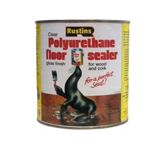 Полиуретановый лак Rustins Poly Floor Seal Gloss глянцевый, для пола, 1 л 3183