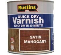 Быстросохнущий лак Rustins QD Varnish Satin Mahogany махагон, 1 л 1745