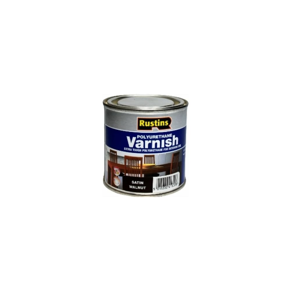 Полиуретановый лак Rustins Poly Varnish Satin Walnut орех, полуматовый ...