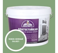 Краска Эксперт влагостойкая нежно-зеленая 14кг 34816