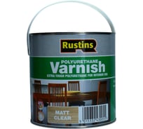 Полиуретановый лак Rustins Poly Varnish Matt Clear матовый, 2.5 л 1732