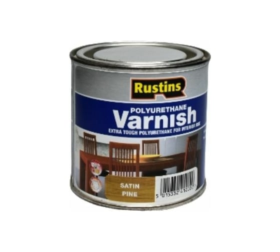 Полиуретановый лак Rustins Poly Varnish Satin Pine сосна, полуматовый, 250 мл 3219 1