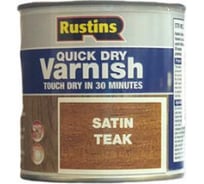 Быстросохнущий лак Rustins QD Varnish Satin Teak тик, 250 мл 1752