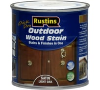 Финишная морилка Rustins QD Outdoor Wood Stain Light Oak светлый дуб, 250 мл 03679