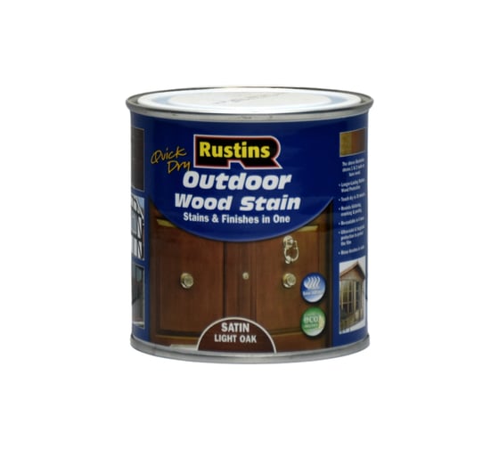 Финишная морилка Rustins QD Outdoor Wood Stain Light Oak светлый дуб, 250 мл 03679 1