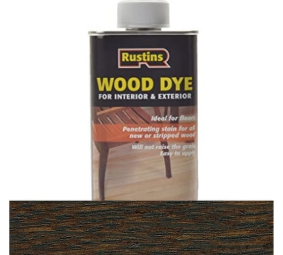 Тонировка для дерева Rustins Wood Dye Dark Teak темный тик, 1 л 03656