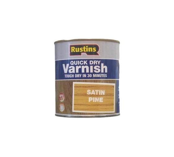Быстросохнущий лак Rustins QD Varnish Satin Pine сосна, 250 мл 1749 1