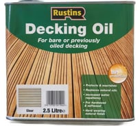 Террасное масло Rustins Decking Oil бесцветный, 2.5 л 00596