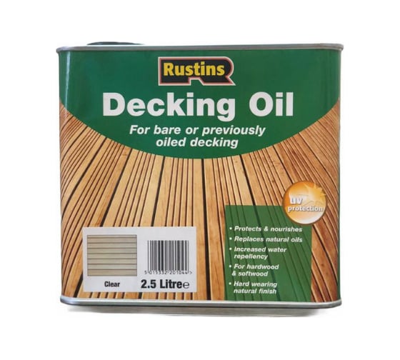 Террасное масло Rustins Decking Oil бесцветный, 2.5 л 00596