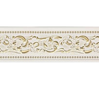 Молдинг стеновой ударопрочный влагостойкий белый с золотом Decor-Dizayn 52x11x2400 мм 156-115G