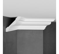 Плинтус потолочный Stenopol 77х77х2000 мм под покраску C7154