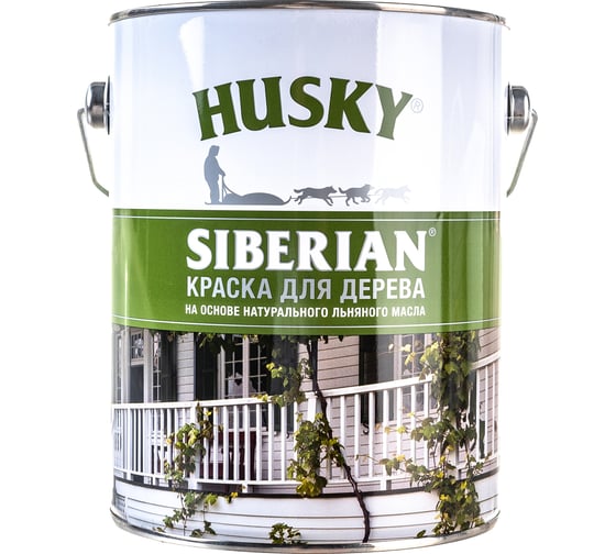 Краска для дерева HUSKY SIBERIAN (белая; база А; 2.7 л) 27006
