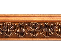 Молдинг стеновой ударопрочный влагостойкий червонное золото Decor-Dizayn 60x17x2400 мм 161B-1223