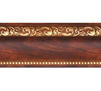 Молдинг стеновой ударопрочный влагостойкий темное дерево Decor-Dizayn 59x21x2400 мм 161-1084