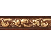 Молдинг стеновой ударопрочный влагостойкий темное дерево Decor-Dizayn 30x13x2400 мм 157-1084