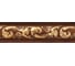 Молдинг стеновой ударопрочный влагостойкий темное дерево Decor-Dizayn 30x13x2400 мм 157-1084 1