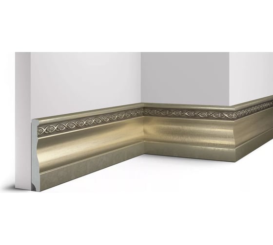 Декоративный плинтус Cosca Decor 95 матовое золото СПБ016623