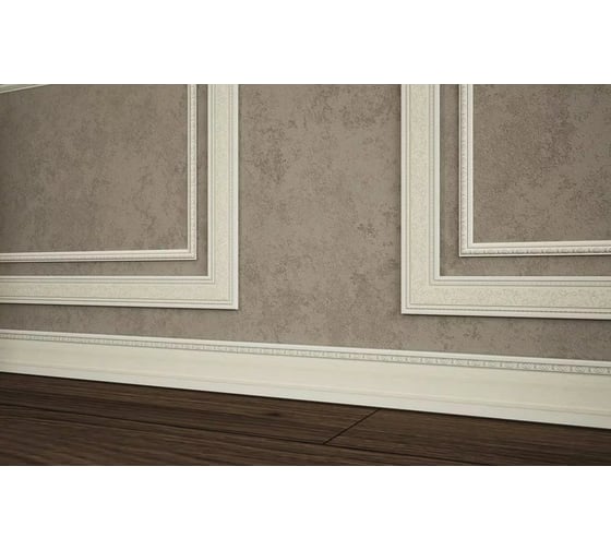 Декоративный плинтус Cosca Decor 90 слоновая кость СПБ029388