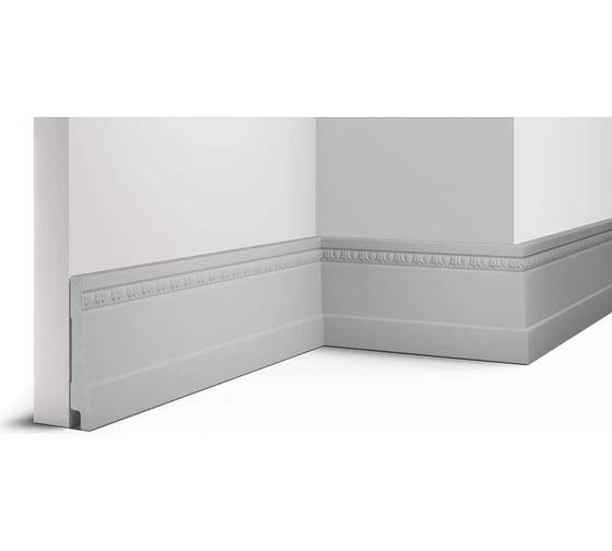 Декоративный плинтус Cosca Decor 90 белый матовый СПБ048186