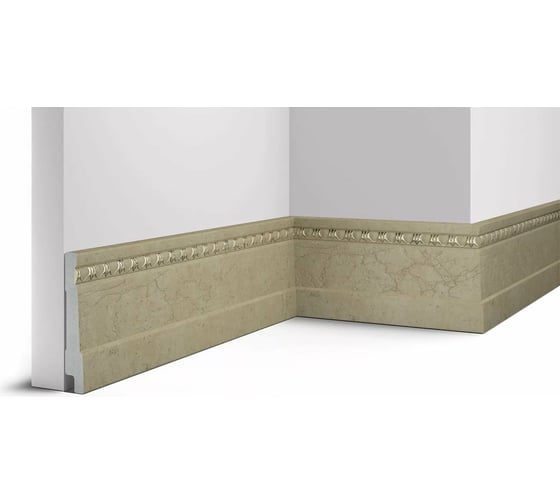 Декоративный плинтус Cosca Decor 90 оникс СПБ057606
