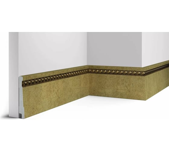 Декоративный плинтус Cosca Decor 90 античное золото СПБ030459
