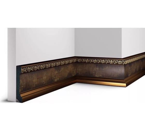 Декоративный плинтус Cosca Decor 90 античная медь СПБ016720