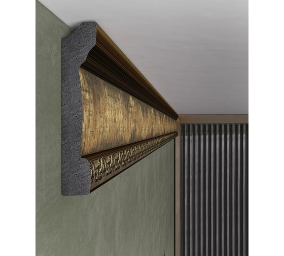 Декоративный плинтус Cosca Decor 90 античная медь СПБ016720