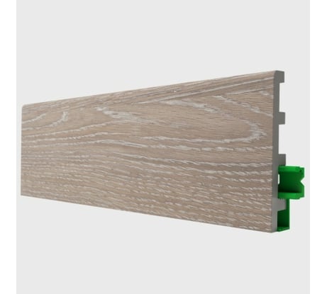 Плинтус Hannahholz 16x81x2000 мм, Дуб серый светлый, 404 Polynix 31.03.81404.325