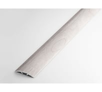 Порог прямой алюминиевый ЛУКА (5 шт, 31,2 мм, 2,7 м, декоративный, Ясень белый) УТ000022427