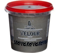 Декоративная штукатурка Luxart Бархатный шелк Decor Velour белое золото, 1 кг LDV01BV0010