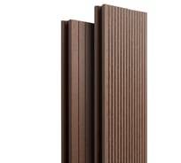 Террасная доска Экодекинг Базик 3D, 4 м, цвет Шоколад. 4687207415538