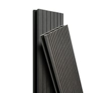 Террасная доска Экодекинг Базик 3D, 4 м, цвет Графит. 4687207415514