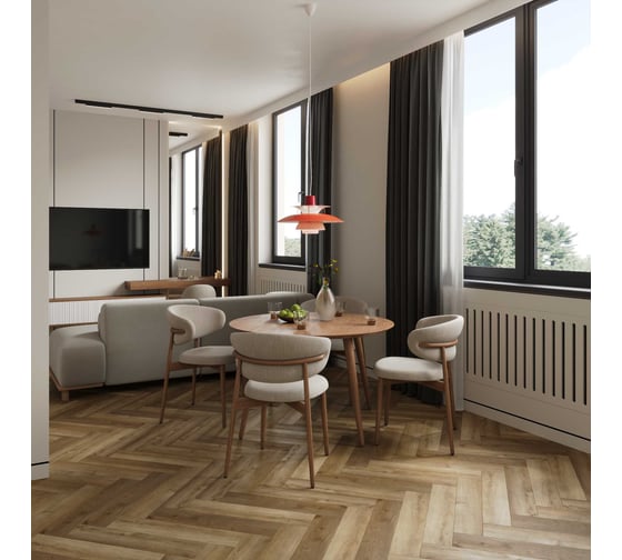 Плитка FLOORWOOD SPC Hentic 0,5 4V, 640 × 128 × 4 мм, Антикварное золото, 1,31072 кв.м 1737