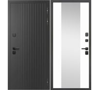 Дверь DIVA Формен Ф-15 Термо Зеркало 2050*960, правая, графит - белый матовый УТ-00084309