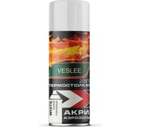 Термостойкая краска Veslee белая, 205 градусов, аэрозольная V0040