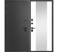 Дверь DIVA Формен Ф-15 Термо Зеркало 2050х960, левая, графит - белый матовый УТ-00084308