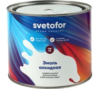 Эмаль Светофор ЛЮКС ПФ-115 светло-серая, 1.8 кг ТД000004566