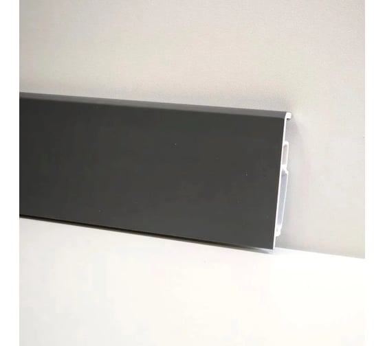 Плинтус Bonkeel Stick M Графит, 2000х70х13мм 690932 1