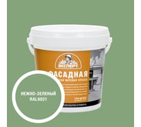 Краска фасадная Эксперт нежно-зеленая 1,3 кг 34926