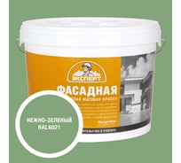 Краска фасадная Эксперт нежно-зеленая 14 кг 34959