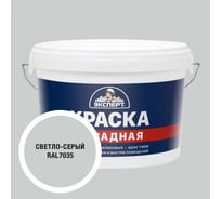 Краска фасадная Эксперт светло-серая 3 кг 35055