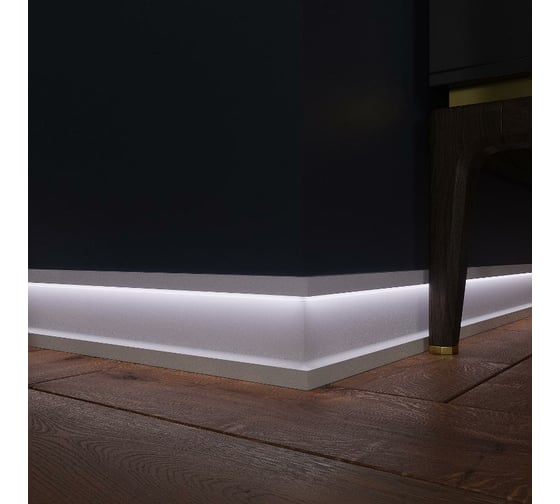 Напольный плинтус Evrowood 100x16x2000 мм PN104LED