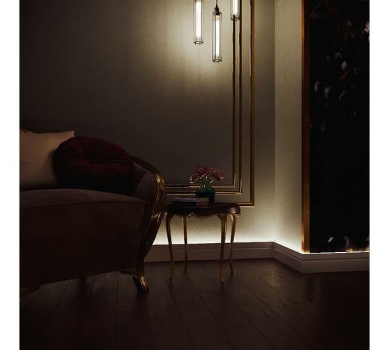 Напольный плинтус Evrowood 100x16x2000 мм PN102LED