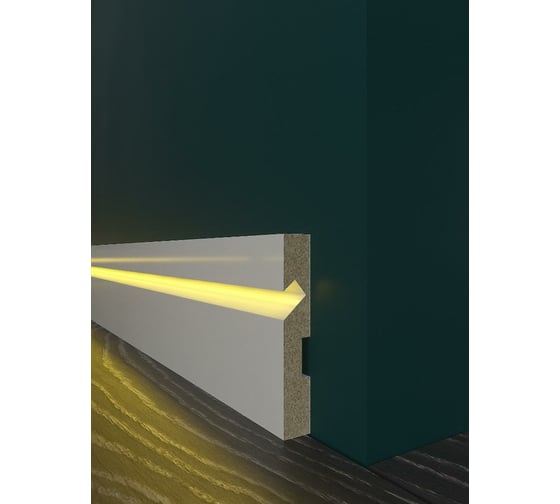 Напольный плинтус Evrowood 100x16x2000 мм PN103LED