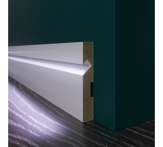 Напольный плинтус Evrowood 100x16x2000 мм PN103LED