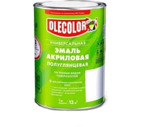 Эмаль акриловая универсальная Olecolor матовая, белый, 3.5 кг 43000170 4300017089
